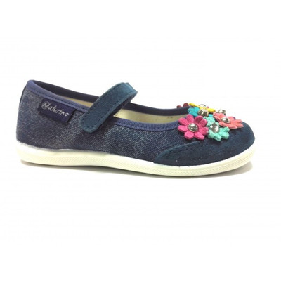 Scarpe bambina estive Naturino Ballerine Tessuto Jeans Made in Italy  strappo | eBay