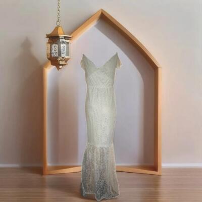 slim fit dress slacks Momyknows Glitter Sequin One Shoulder Mermaid Elegant Christmas Evening Gown Maternity Photoshoot Maxi Dress Rose Gold / M main image 0