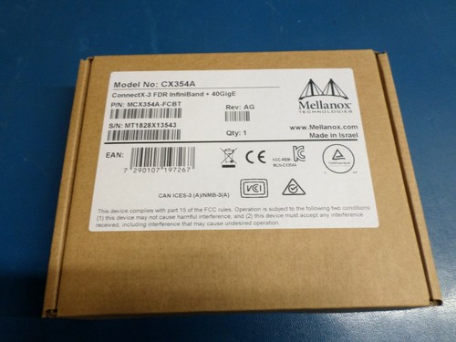 Mellanox MCX354A-FCBT ConnectX-3 FDR InfiniBand + 40GigE, Brand New! - Picture 1 of 4