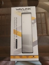 NEW Wavlink Aluminum Mini Dock for MacBook Pro 2016+ USB-C 3.0 Hub Silver RP$139