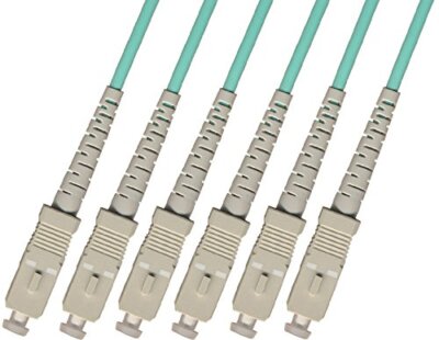 Direct Burial/Outdoor SC-SC 6-Strand Fiber Optic Cable 10Gb Multimode 50/125 10M