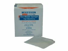 McKesson Non-Woven Sponge Gauze Polyester/Rayon 4-Ply 4 X 4in Square Pack of 2