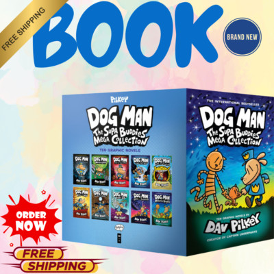 Dog Man The Supa Buddies Mega Collection 1-10 | 9781338792164 | NEW | FREESHIP