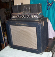 1961 Ampeg Portaflex B15n Amplifier With Original B12n Cabinet Blue Flair Tolex