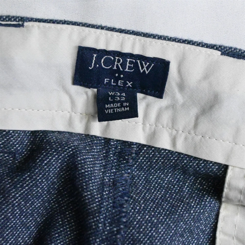 J.CREW 34 x 32 Blue Tweed Slim Dress Pants - Image 3 of 4
