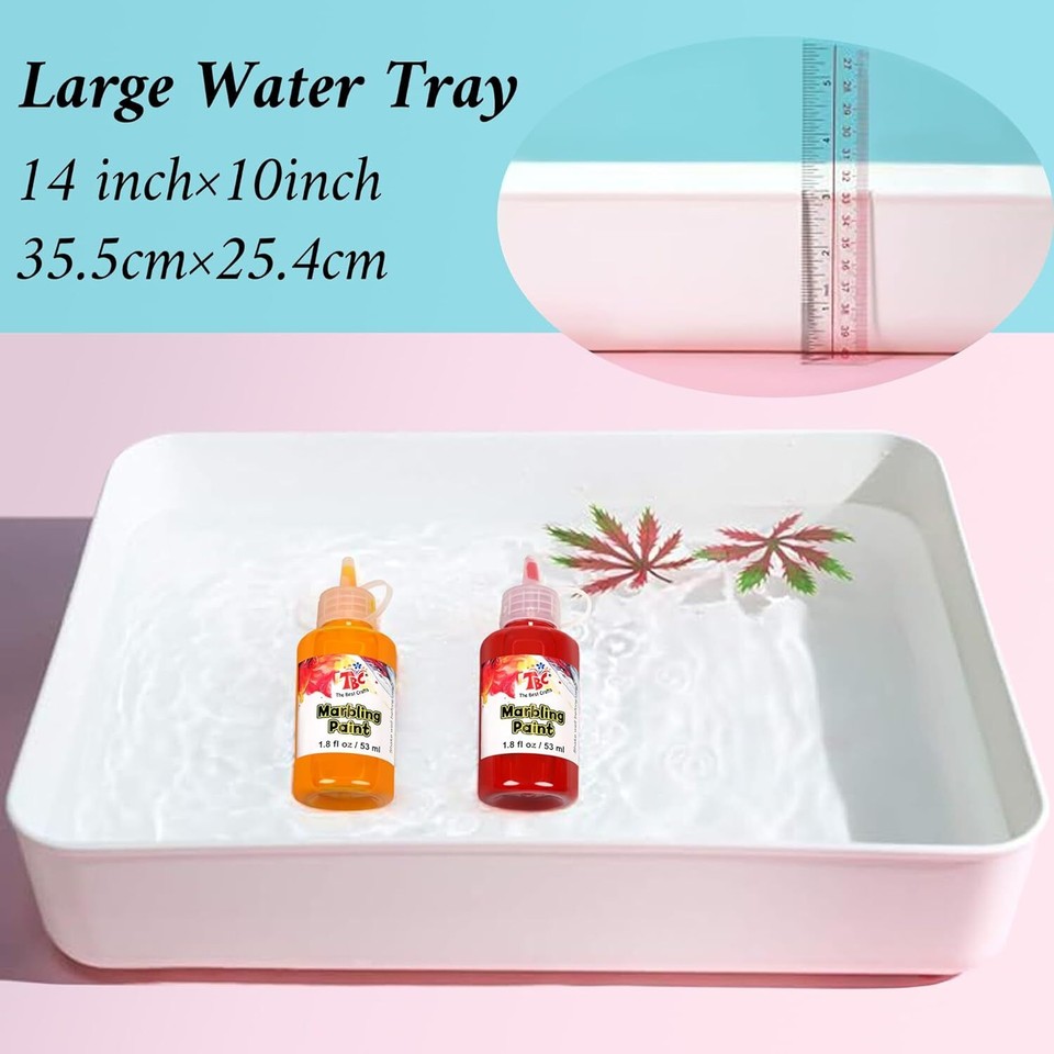 TBC The Best Crafts 32pcs Marbling Kit For Kids Value 32 Piece Set