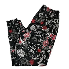 Fresh Prince of Bel Air Jogger Pants Mens XL Black Graphic Print Drawstring