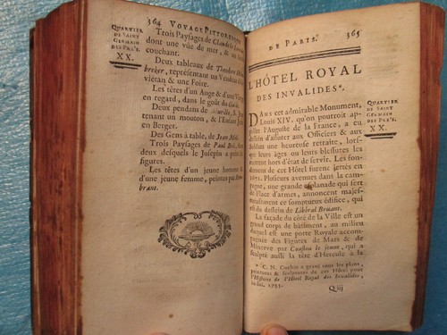 DEZALLIER D'ARGENVILLE : VOYAGE PITTORESQUE DE PARIS, 1752. 4 planches - Picture 9 of 12