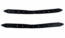 Nash Sports Goal Pads Leather Toe Straps Only [ BLACK 12” PAIR ] Ice Hockey OG