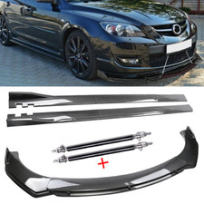 Front Lip Chin Bumper Spoiler Carbon Fiber For Mazda 3 Hatchback 2004-2021 Body Front Lip Chin Bumper Spoiler Carbon Fiber For Mazda 3 Hatchback 2004-2021 Body