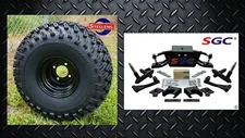 Club Car DS Golf Cart 6" A-Arm Lift Kit + 8" Wheels and 22" AT Tires 1982-2003