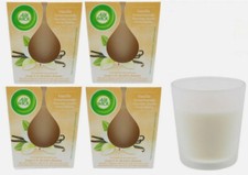 Air Wick Duftkerzen 4x  Duft Kerze im Set Vanille Geruch im Deko Ambiente Glas