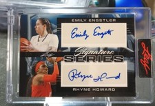 2023 Leaf Basketball Dual Signature Series of Emily Engstler/Rhyne Howard #1/1