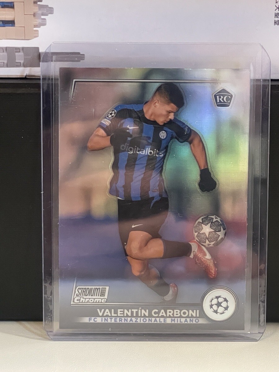 2022-23 Topps Stadium Club Chrome UEFA Valentin Carboni Rookie RC 