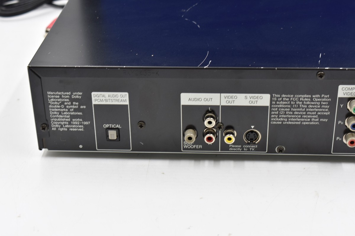Panasonic DVD-RV31 DVD Video Player CD Player Tested Includes