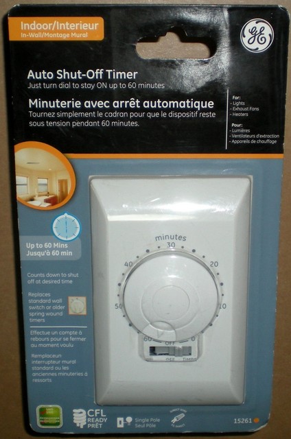 Bathroom Fan Auto Shut Off 60 30 20 10 Minute Preset Countdown Wall Switch Timer For Sale Online Ebay