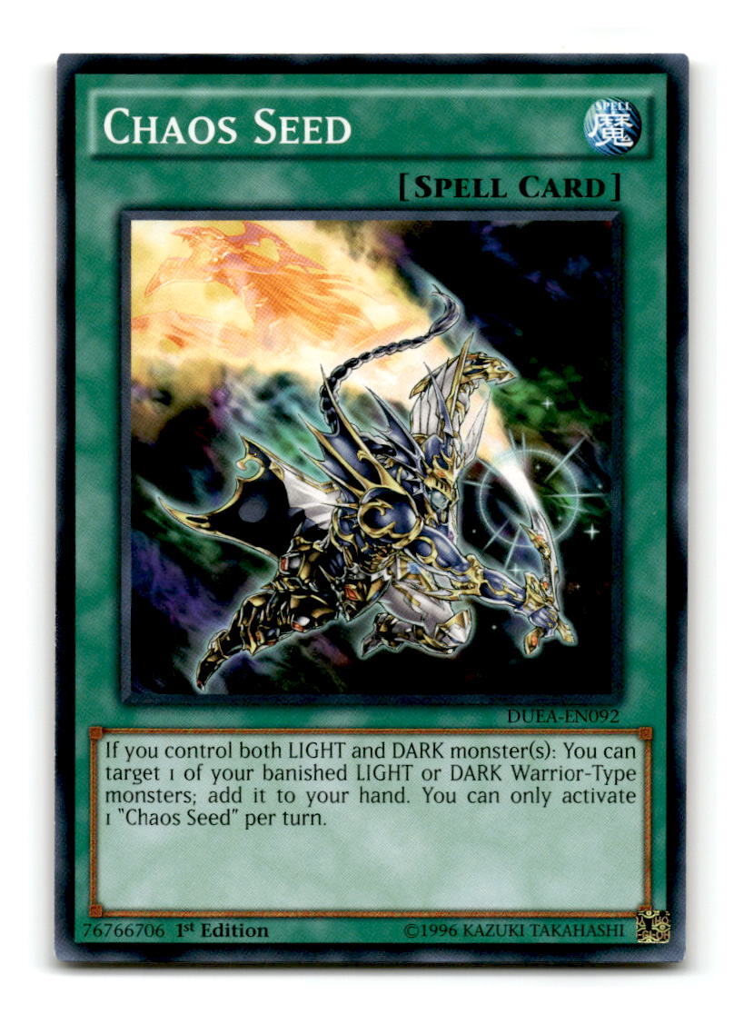 Chaos Seed - DUEA-EN092 1st Edition - YuGiOh-LP | eBay