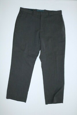 Mens Perry Ellis Gray Dress Pants 33x32 EUC