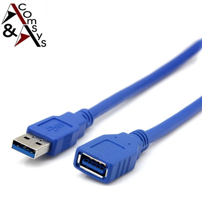 0.3m 0.5m 1m 1.5m 2m 3M 5m USB 3.0 Câble Extension Rallonge St Bu - Photo 4/4