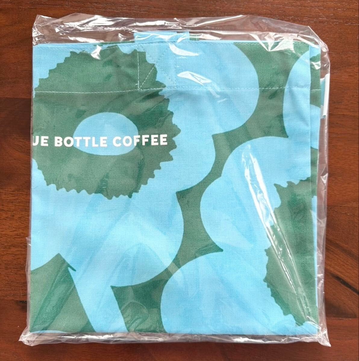 Marimekko × Blue Bottle Coffee Unikko Tote Bag Cotton Blue