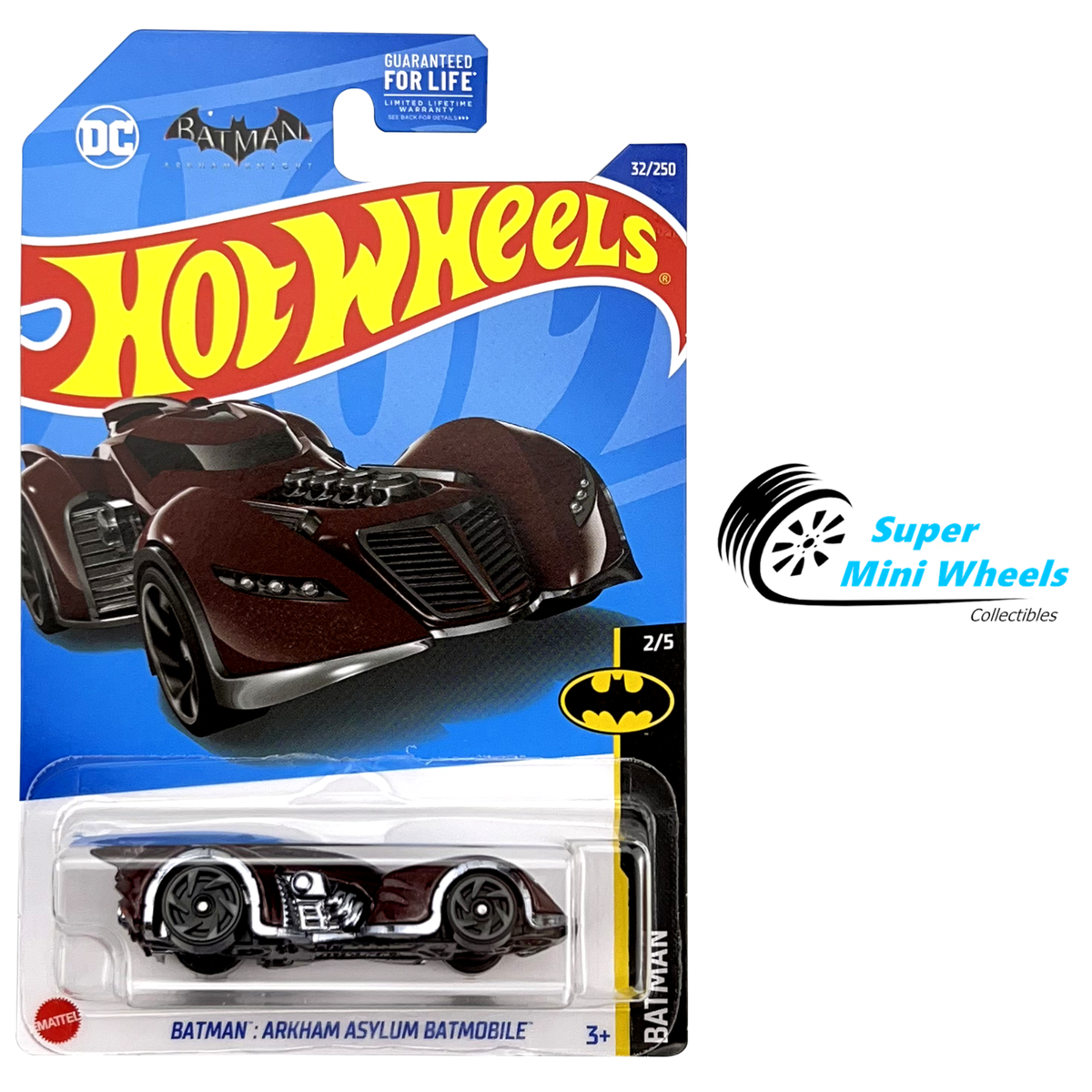 Hot Wheels 2022 #32 - Batman Arkham Asylum Batmobile (Red) | eBay