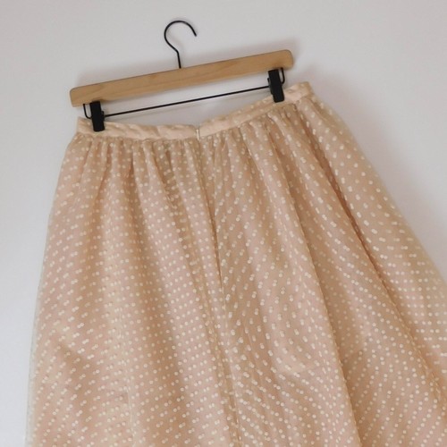 J. CREW Colección Edición Limitada Tul Midi Falda Anacardo Crudo Preppy Talla 10 - Imagen 9 de 14