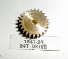 24 Tooth Thick Brass Pinion Gear .093" Shaft for 36D Motors Vintage Slot Car NOS