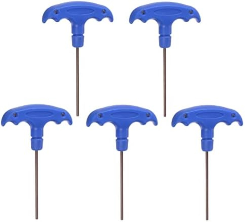 QUARKZMAN 5pz Chiave Inglese H3 T-Key 3mm Acciaio S2 Professionale