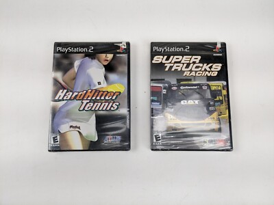 Lot Of 2 New PS2 Games - Super Tracks Racing - Hard Hitter Tennis