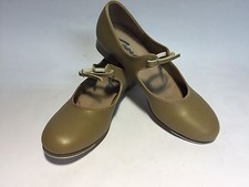 EUC CAPEZIO WOMENS TAP/DANCE SHOE, TAN/BEIGE COLOR, 6M US