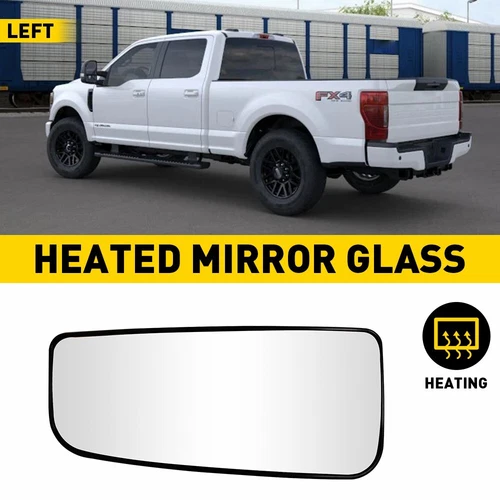 Lower Tow Mirror Glass Heated Driver Side For 2017-2022 FORD F250 F350 F450 F550