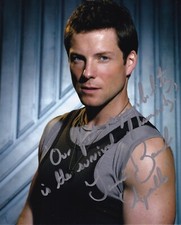 JAMIE BAMBER signed autograph 20x25cm BATTLESTAR GALACTICA in person autograph