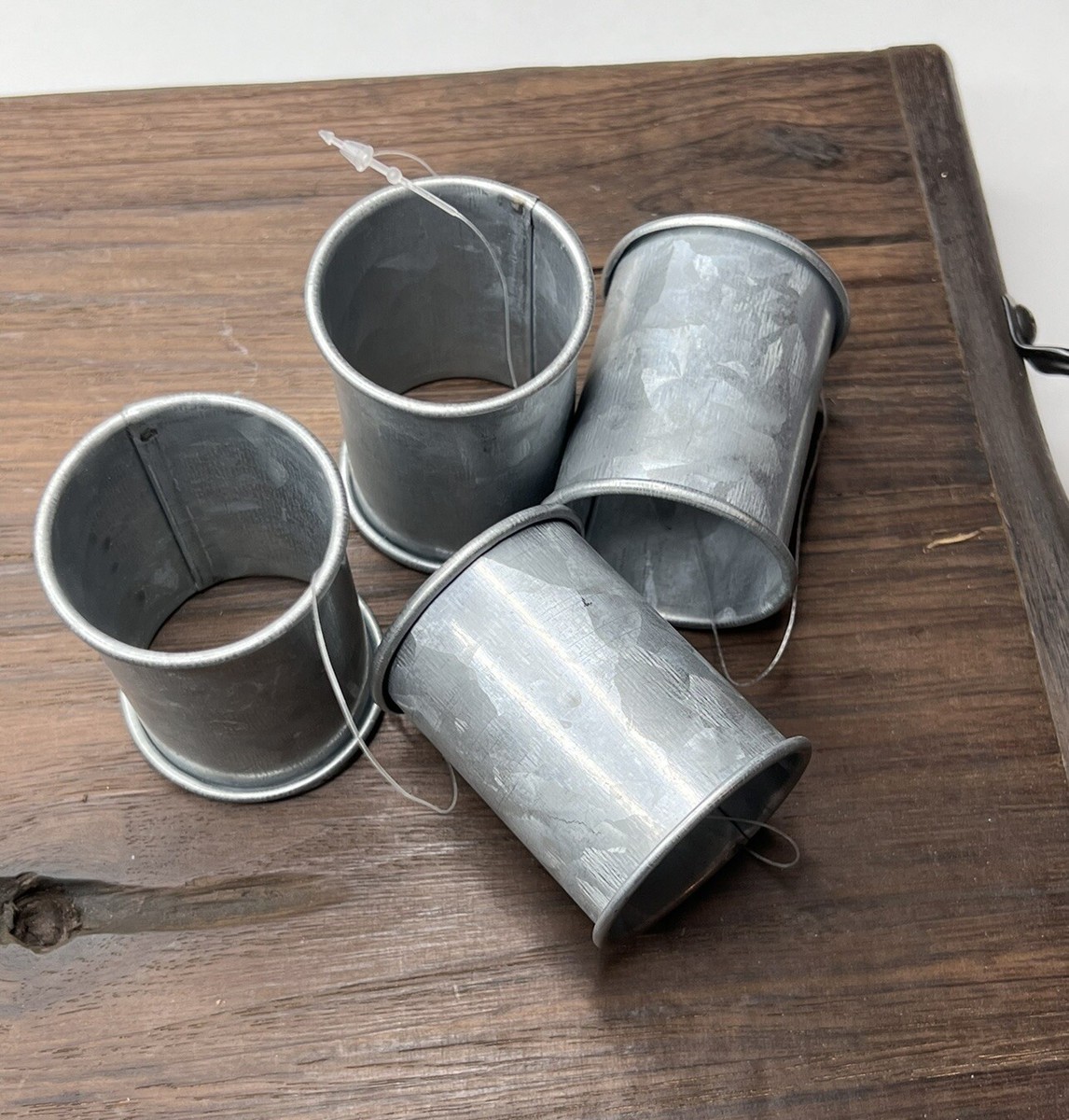 Napkin Rings Galvanized Rustic Farmhouse New Metal Rings Gift