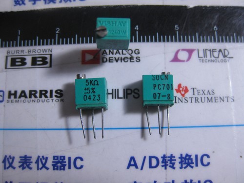 1X 1240W 5K 5% Trimmer Resistors Through Hole 5Kohms 1/4w 5% Y40535K00000J0L