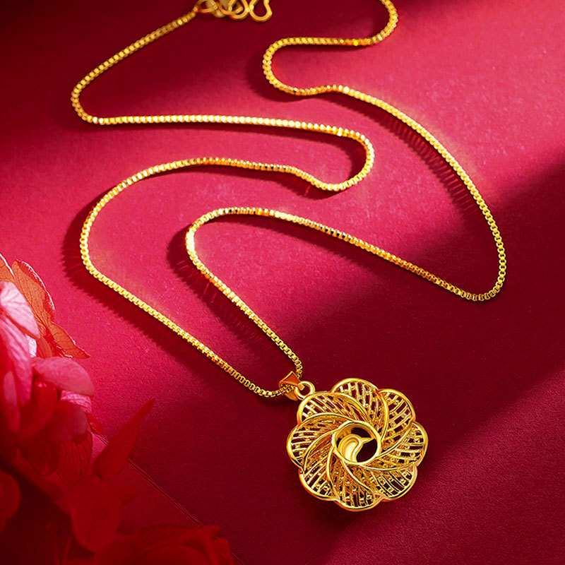 Women's Jewelry Fashion K Yellow Gold Plated Vintage Peacock