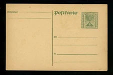 Postal Stationery Austria H&G #249 postal card Vintage 1922