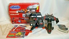 1987 Captain Power Lot Interlocker with Box and Phantom Striker Jet Not Working