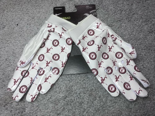 Nike Alabama Crimson Tide Team Issued Superbad 6.0 Football Gloves Size XXL PE