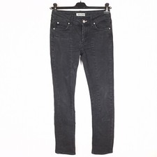 ACNE JEANS HEX CUT BLACK Women's Jeans Size W28 L32 Slim Fit Tapered Stretch