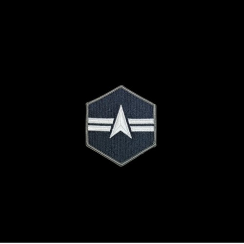 SPACE FORCE CHEVRON EMBROIDERED: SPECIALIST 3 GIFT PIN UP WOW - Picture 4 of 5