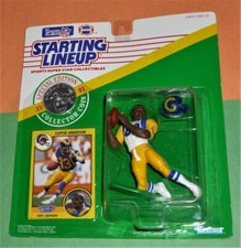 1991 WILLIE FLIPPER ANDERSON Rookie  Los Angeles LA Rams 83 sole Starting Lineup