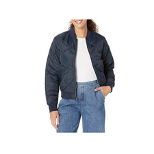 Nwt Dickies Women's Quilted Bomber Jacket - Dark Navy, Small
