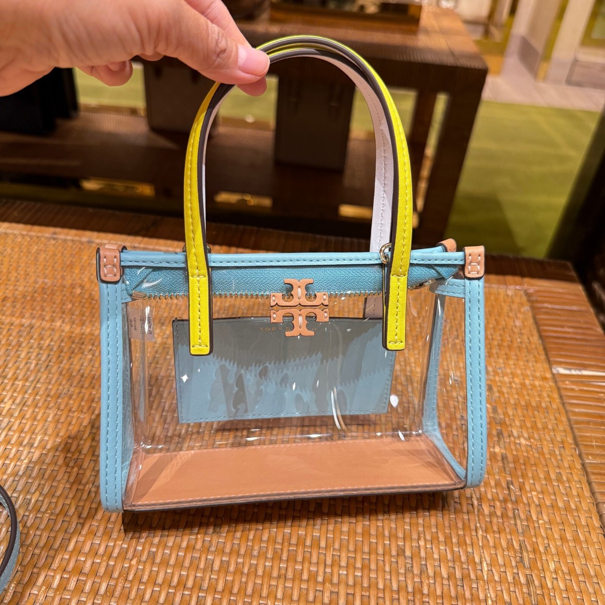 Designer Tote Tory Burch Clear Tote Bag Kalinga Ashok Tory Burch