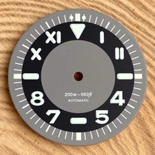 31mm Red Blue White Black Watch Dial for NH35 NH36 PT5000 Movement Green Lume