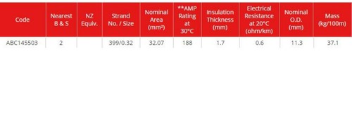 Battery Starter Cable 2B&S 188 AMP Tycab Copper Wire Various Lengths 4WD Caravan - Picture 7 of 14