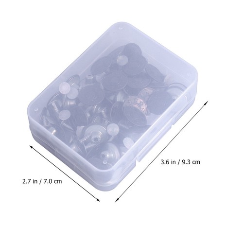 100 Sätze 17mm Jeans Buttons Boxed Jeans Schnalle Metall Jeans Button Suspender - Bild 6 von 12