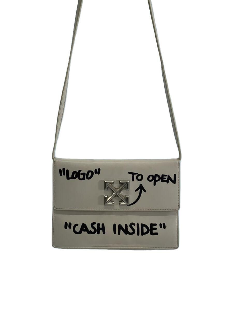 OFF-WHITE SHOULDER BAG JITNEY CASH INSIDE White TOTAL OFF-WHITE SHOULDER BAG JITNEY CASH INSIDE White TOTAL
