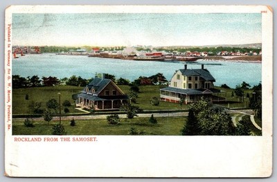 Rockland ME From The Samoset Vintage Postcard G.W. Morris Maine View C421