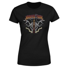 Image of Jurassic Park Raptor Twinz Womens T-Shirt | Official Licensed | Black
