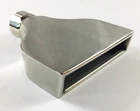 Exhaust Tip 7.75 X 2.25  Outlet 8.00  Long 2.50  Inlet Rolled Rectangle Polished
